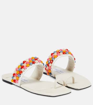 Sandalen Amoure Flat aus Raffiabast | Jimmy Choo