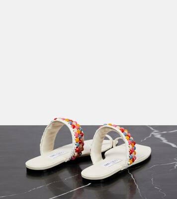 Sandalen Amoure Flat aus Raffiabast | Jimmy Choo