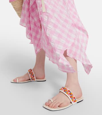 Sandalen Amoure Flat aus Raffiabast | Jimmy Choo