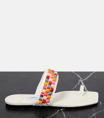 Sandalen Amoure Flat aus Raffiabast | Jimmy Choo