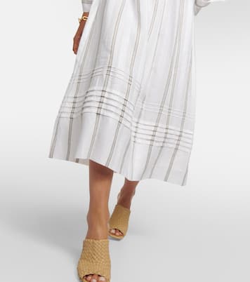 Midikleid Henrietta aus Leinen | Loro Piana