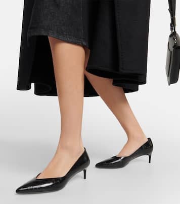 Escarpins Damier en cuir verni | Max Mara