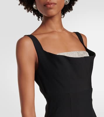 Verziertes Minikleid aus Wolle und Seide | Roland Mouret