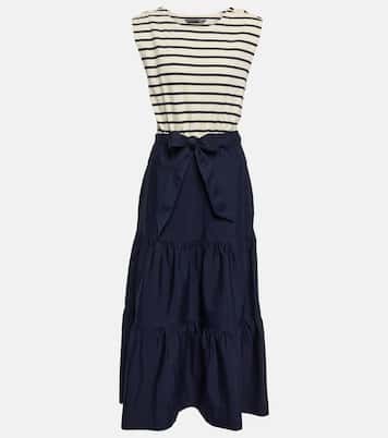 Robe midi Pazila en coton | Veronica Beard