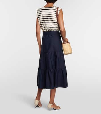 Robe midi Pazila en coton | Veronica Beard
