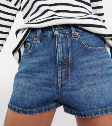 Short à taille haute en jean | Valentino