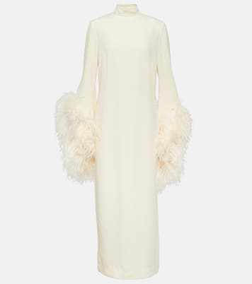 Midikleid Del Rio mit Federn | Taller Marmo