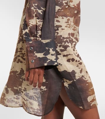 Miniabito in lino con stampa | Acne Studios