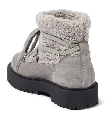 Ankle Boots aus Veloursleder und Faux Shearling | Il Gufo