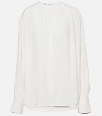 Blusa in crêpe arricciato | Toteme