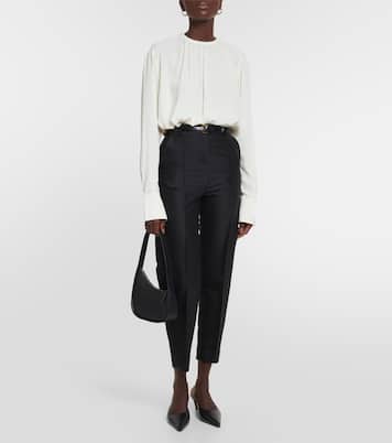 Blusa in crêpe arricciato | Toteme