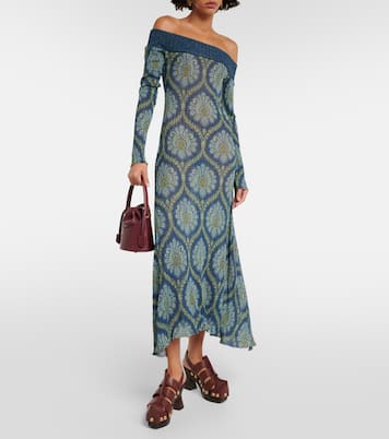 Vestido midi con hombro descubierto | Etro
