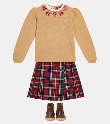 Zola checked cotton skirt | La Coqueta