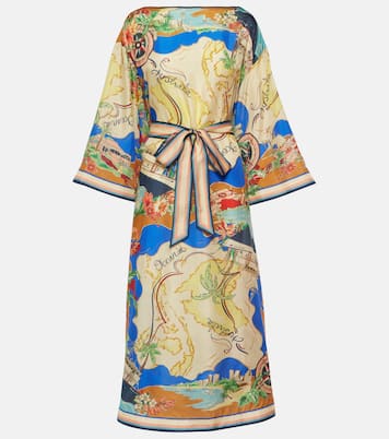 Alight printed silk midi dress | Zimmermann
