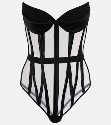 Cat Eye corset tulle bodysuit | Mônot