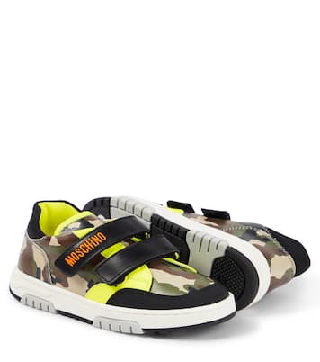Sneakers in pelle con logo | Moschino Kids