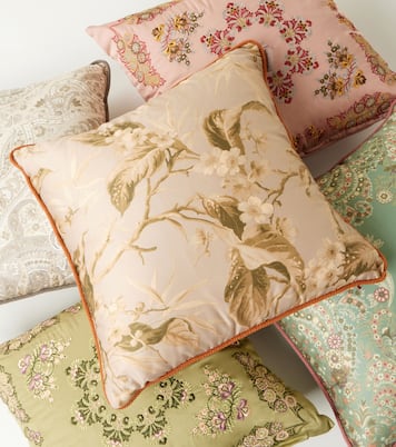 Cuscino in raso di cotone con ricamo | Etro