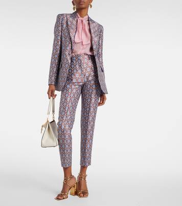 Pantalon slim raccourci en jacquard | Etro