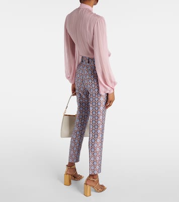 Pantalon slim raccourci en jacquard | Etro