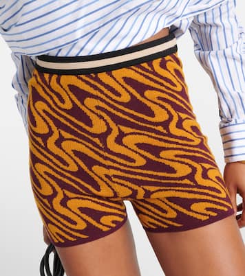 Shorts in jacquard a vita alta | Dries Van Noten