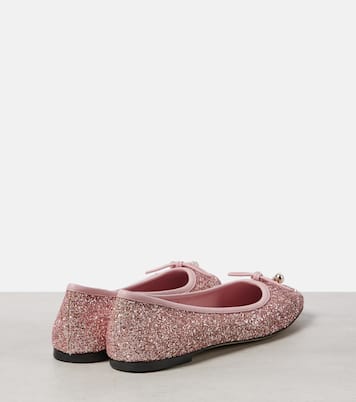 Elme glitter ballet flats | Jimmy Choo