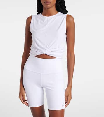 Cover draped jersey crop top | Alo Yoga