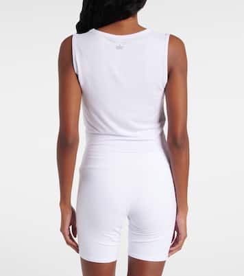 Cover draped jersey crop top | Alo Yoga