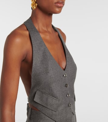 Wool twill vest | Tom Ford