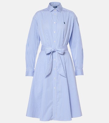 Striped cotton poplin shirt dress | Polo Ralph Lauren