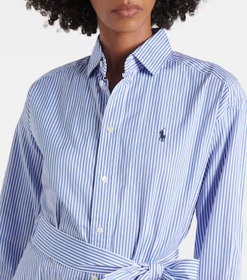 Striped cotton poplin shirt dress | Polo Ralph Lauren