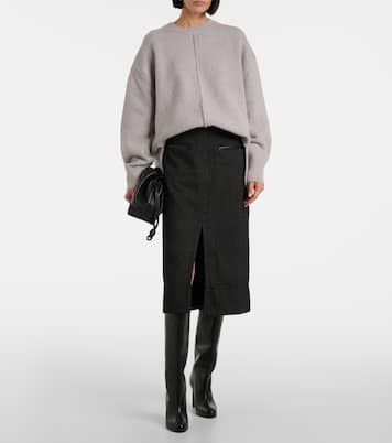 White Label - Gonna midi Kingsley in twill | Proenza Schouler