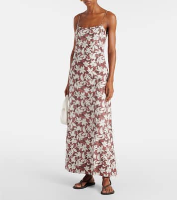 Vestido largo Alskar de algodón floral | Faithfull
