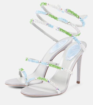 Sandales 105 en satin à ornements | Rene Caovilla