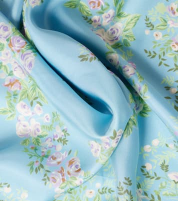 GG floral silk twill scarf | Gucci
