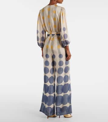 Pantaloni a gamba larga a pois | Adriana Degreas