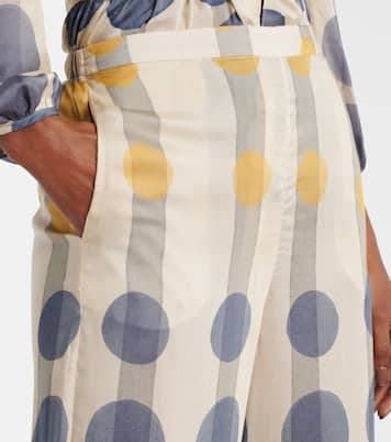 Pantaloni a gamba larga a pois | Adriana Degreas