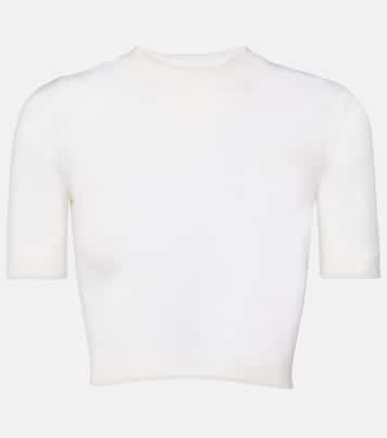 Cropped cashmere top | Alaïa