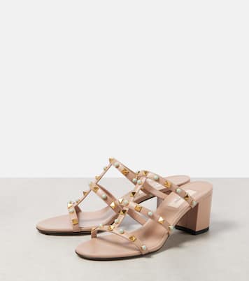 Sandalen Rockstud aus Leder | Valentino Garavani