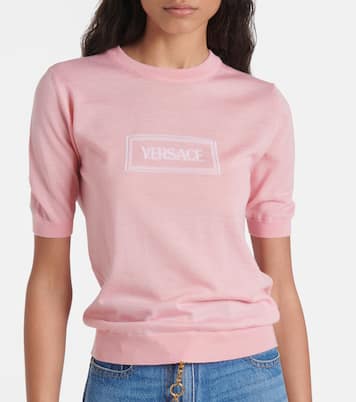 Top con logo en jacquard | Versace