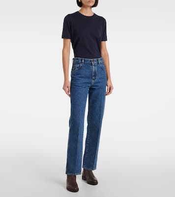 Jeans regular in misto seta | Loro Piana