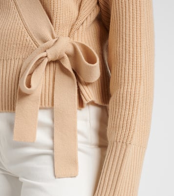 Wool and cashmere wrap cardigan | Jardin des Orangers