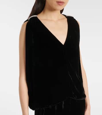 Top Adelle in velluto | Velvet