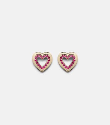 Boucles d'oreilles en or 14 ct et saphirs | Roxanne First