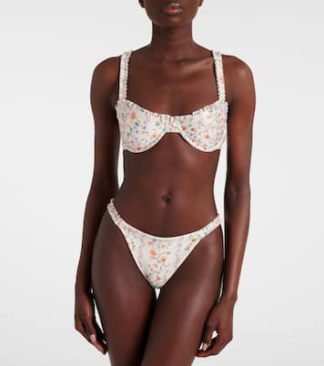 Top de bikini Agraz floral | Agua by Agua Bendita