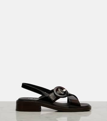 Sandales Sienna slingback en cuir | Prada