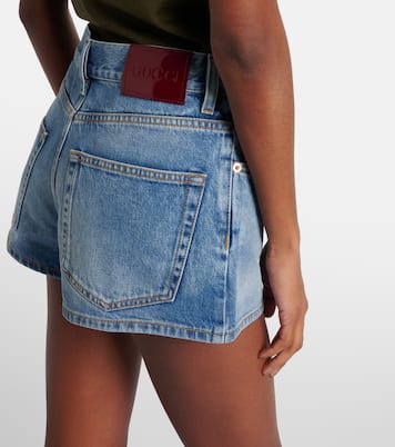 Short en jean à taille mi-haute | Gucci