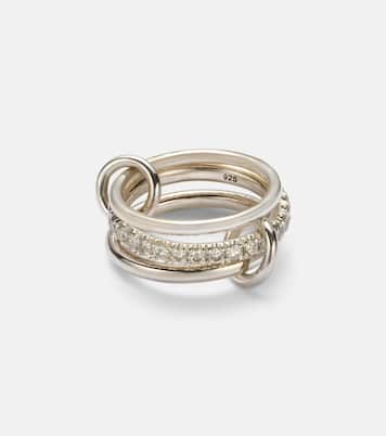 Anello Petunia in argento sterling con diamanti | Spinelli Kilcollin