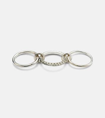 Anello Petunia in argento sterling con diamanti | Spinelli Kilcollin