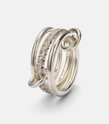 Anello Petunia in argento sterling con diamanti | Spinelli Kilcollin