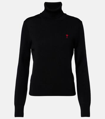 Ami de Cœur wool turtleneck sweater | Ami Paris